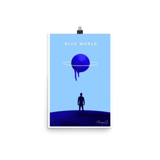 Blue World Premium Luster Poster